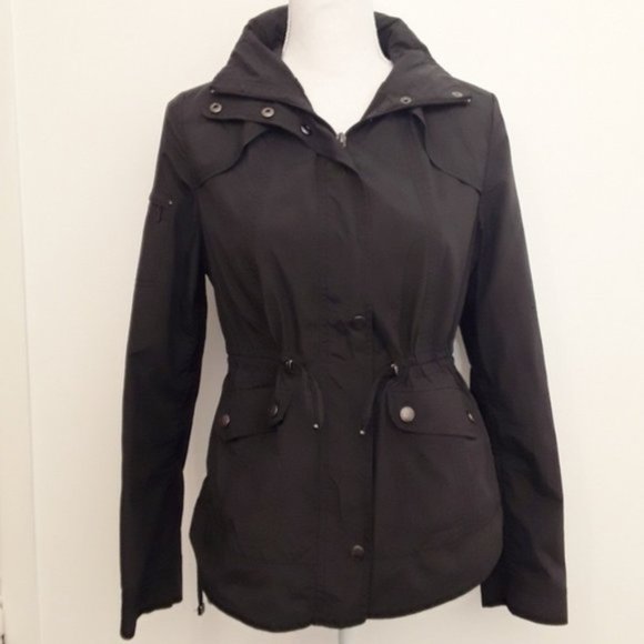 Cole Haan Black All Weather Jacket EUC sz S - Picture 2 of 10